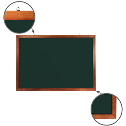 Доска для мела магнитная 100×150 см, зеленая, деревянная окрашенная рамка, Россия, BRAUBERG, 236894