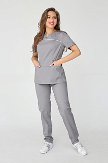 Костюм хирургический мод. 185СК цв. 30 (серый)