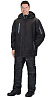 Куртка "АЛЕКС" : зимняя, мужская, цв. черный с голубой отд.