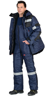 Костюм "БЕРКУТ" : куртка дл., п/комб. синий с чёрным и СОП 50 мм