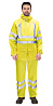 Костюм влагозащитный сигнальный с СОП SIRIUS Профи (225 гр/м2) лимонный (ЧЗ)