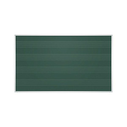 Доска для мела магнитная 85×100 см, зеленая, ПОД НОТЫ, алюминиевая рамка, 2×3 EDUCATION, (Польша), TKU8510P