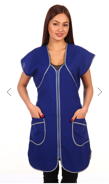 Халат № 16 Габардин (василек)