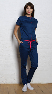 Комбинезон медицинский женский 8-01 (1/2 рукав, кнопки) (ADVA, 28F, 23F)