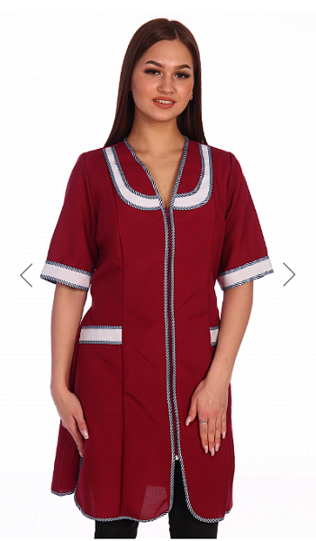 Халат № 20 Габардин (бордо)