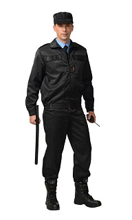 Костюм "ВЫМПЕЛ": куртка, брюки (тк. смесовая) черный