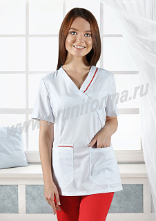 Блуза галактика Лотос белый  жен.