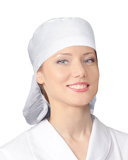 Колпак с сеткой белый