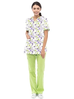 Блуза женская LF2114 "Либерти" (принт бабочки)