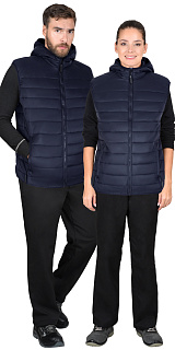 Жилет "АЗИМУТ"-Р т.синий тк. Таффета