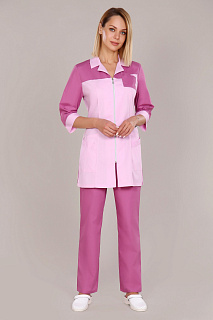 Костюм женский 161 ТС. Цвет: пепельная роза и брусничный